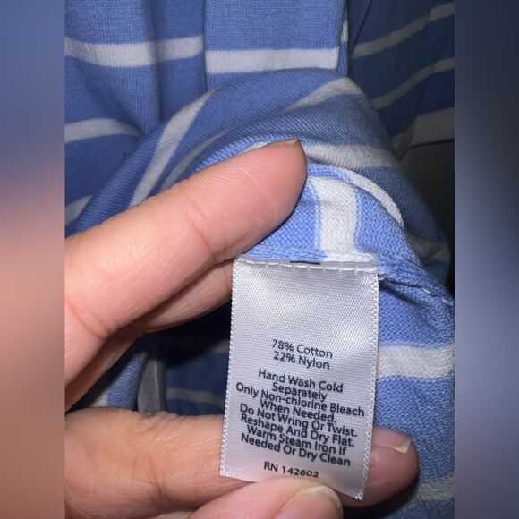 Sail To Sable lightweight Sweater Striped Nautical Dress Size Large NWT - Picture 5 of 6